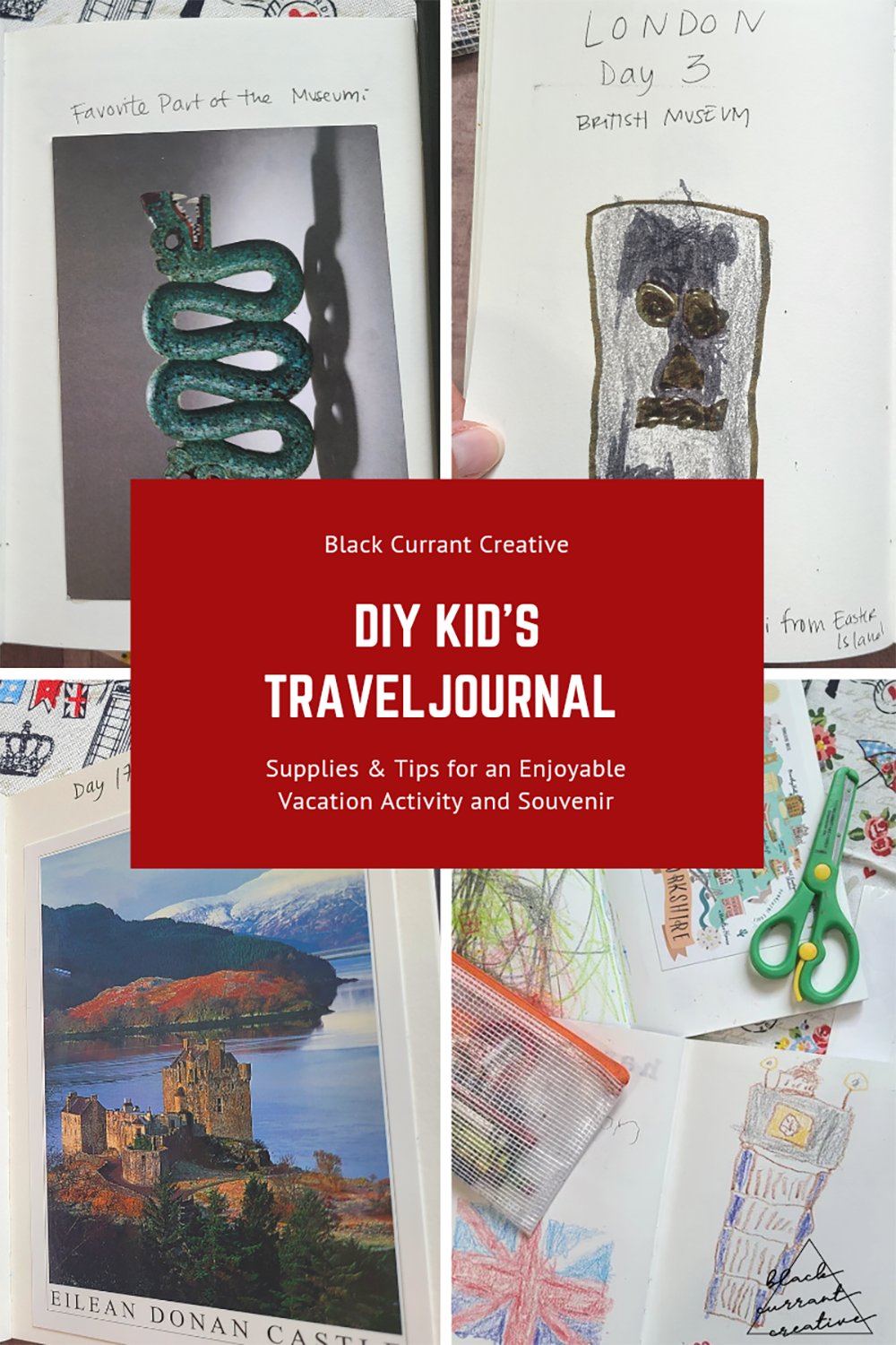 Travel Journal DIY – canvas and crumpets